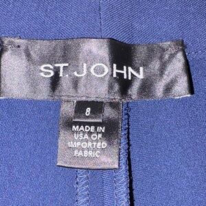 St. John Navy Blue Sheath Dress